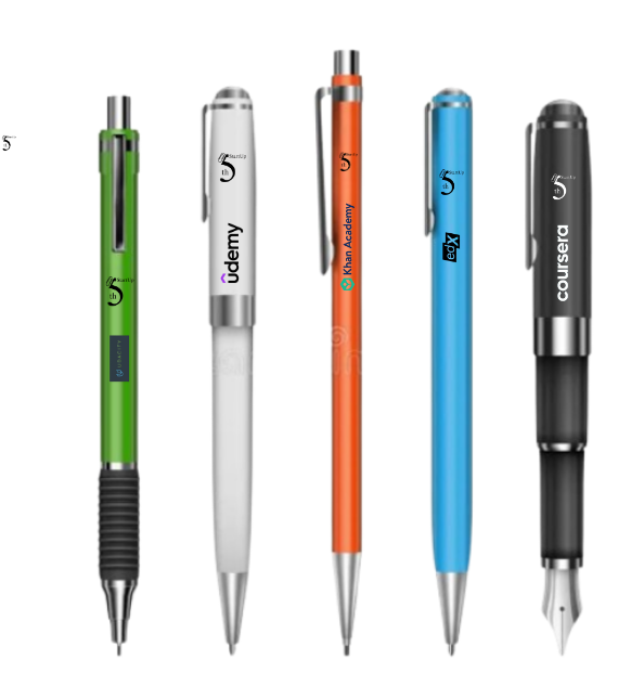 Blue writing pen